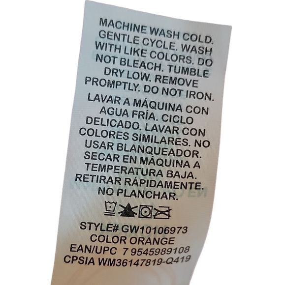 5/$10 Wonder Nation size XS Peach bikini top - Picture 2 of 5